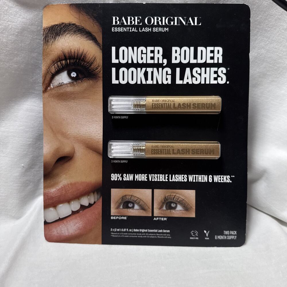 Babe Original Essential Eyelash Serum 6 month Supply 4 mls New Sealed Authentic